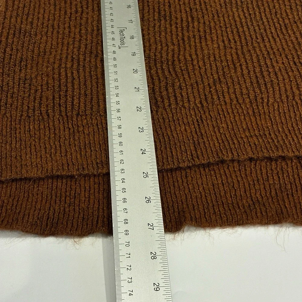 Natural Collections Womens‎ Brown V-Neck Soft Sweater Size L Classic Timeless